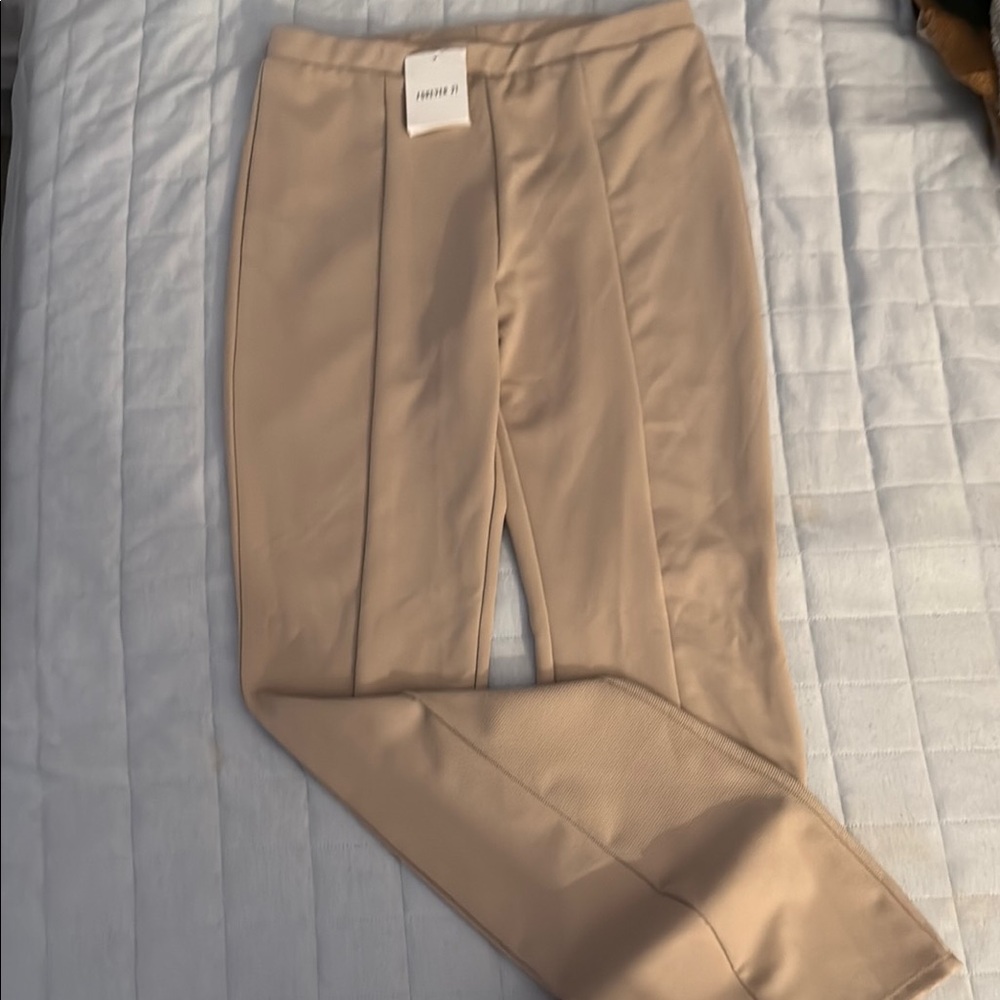 Forever 21 Tan Boot Cut Flare Pants